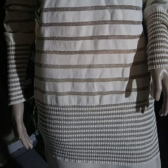 💢Arden B Lurex gold beige tunic - Picture 3 of 6